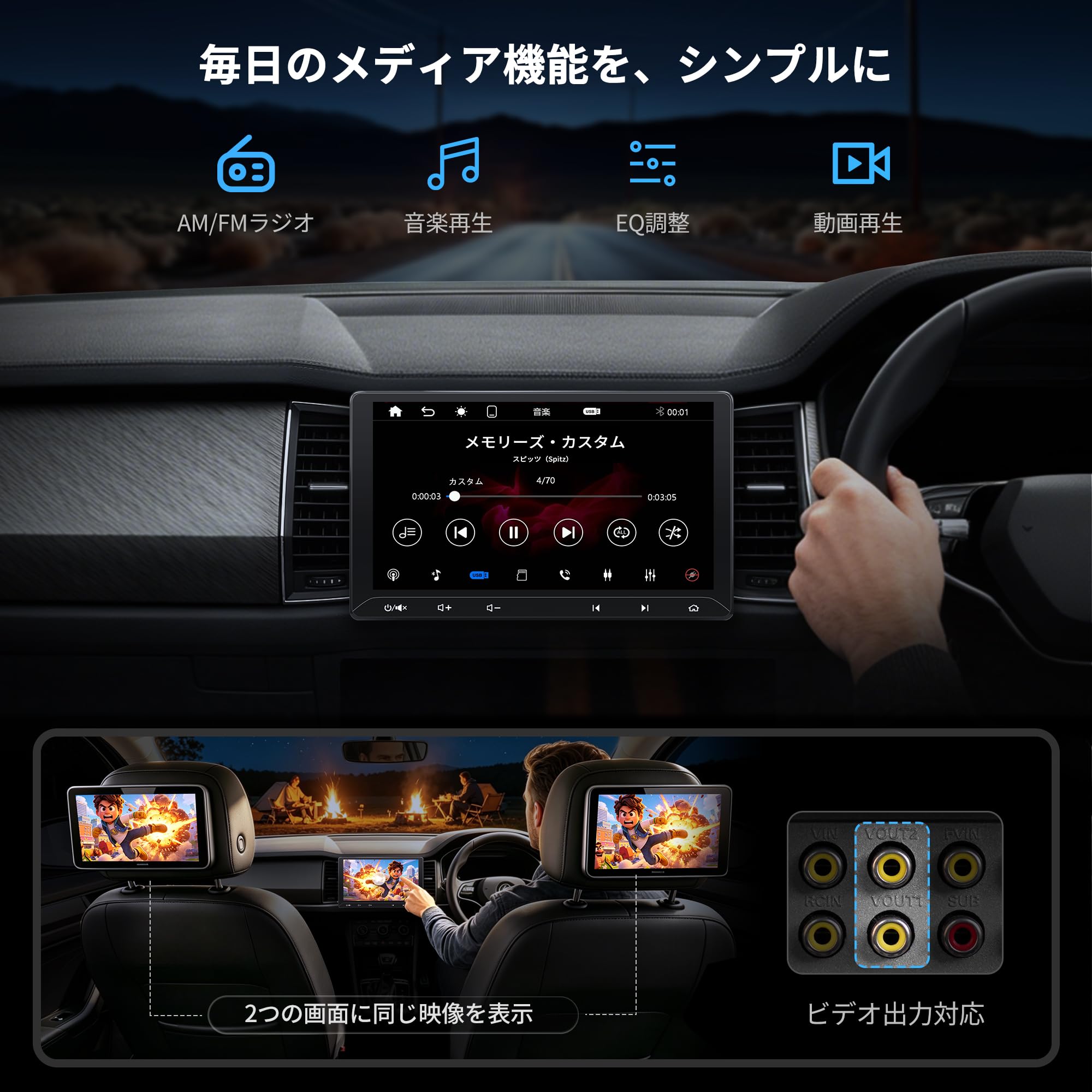 Amazon.co.jp: ATOTO F7WE 10.1 インチ ディスプレイオーディオ 2DIN